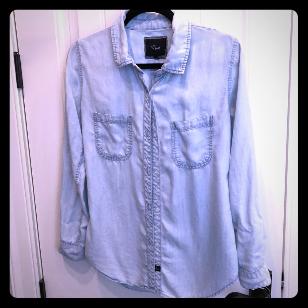 Rails long sleeve chambray top